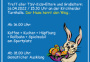 Osterfeier 2022 beim TSV Kirchheide mit Hase und Feuer