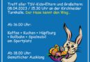 Osterfeier 2023 beim TSV Kirchheide mit Hase und Feuer