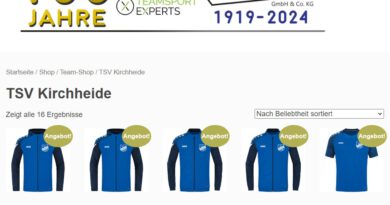 Online-Shops für TSV/JSG Trainings- & Fanartikel